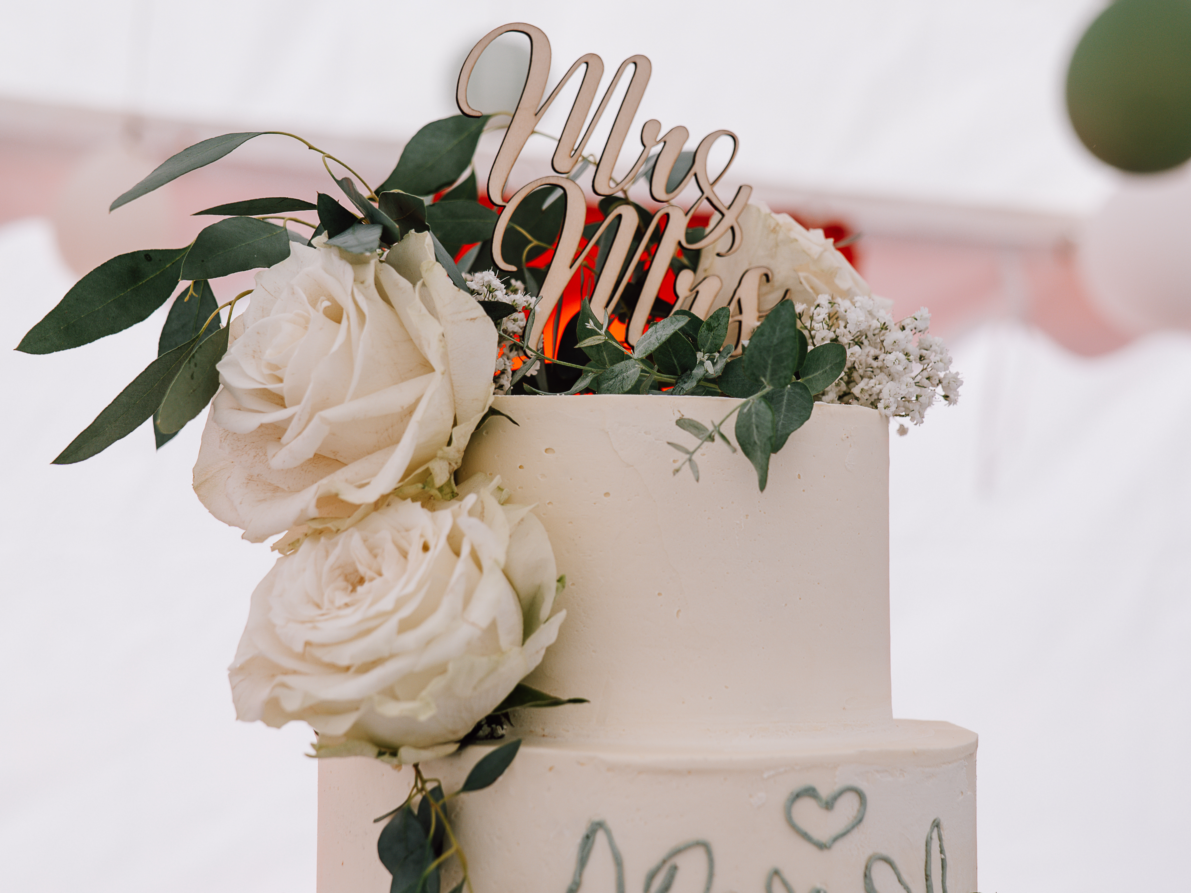 weiße Hochzeitstorte, Hochzeitsreportage Rheinland-Pfalz