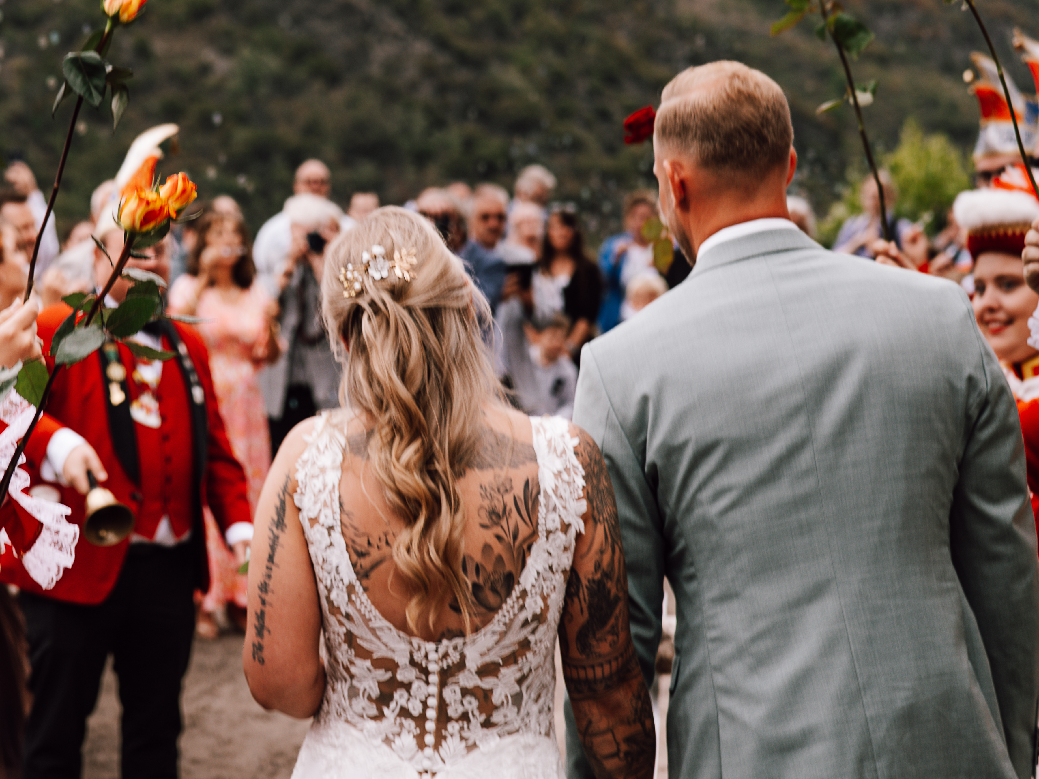 Standesamtliche Trauung, Sektempfang, Hochzeitsfotografie Rheinland-Pfalz